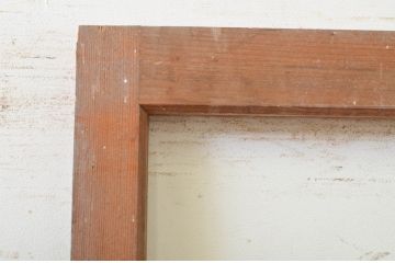 アンティーク建具　昭和レトロな雰囲気漂う幅狭ガラス扉1枚(ドア)(R-071974)