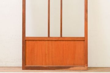 アンティーク建具　ノスタルジックな雰囲気溢れるガラス戸1枚(引き戸)(R-071975)