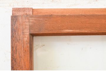 アンティーク建具　ノスタルジックな雰囲気溢れるガラス戸1枚(引き戸)(R-071975)