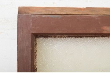 アンティーク建具　ペイント仕上げ限定　昭和レトロな雰囲気漂うガラス戸1枚(引き戸)(R-071979)