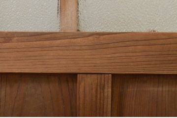 アンティーク建具　ペイント仕上げ限定　昭和レトロな雰囲気漂うガラス戸1枚(引き戸)(R-071979)