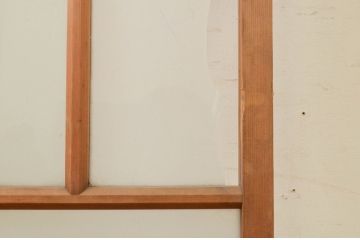 アンティーク建具　大正ロマン　どこか懐かしさを感じる幅狭ガラス戸1枚(引き戸)(R-071982)