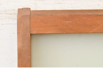 アンティーク建具　大正ロマン　どこか懐かしさを感じる幅狭ガラス戸1枚(引き戸)(R-071982)