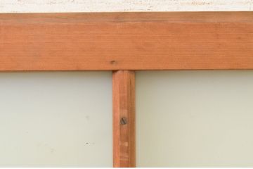 アンティーク建具　大正ロマン　どこか懐かしさを感じる幅狭ガラス戸1枚(引き戸)(R-071982)
