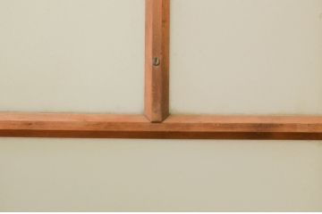アンティーク建具　大正ロマン　どこか懐かしさを感じる幅狭ガラス戸1枚(引き戸)(R-071982)