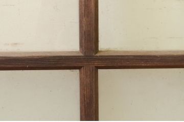 アンティーク建具　昔懐かしい雰囲気のガラス戸1枚(引き戸)(R-071983)