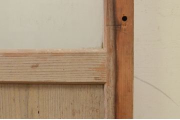 アンティーク建具　昔懐かしい雰囲気のガラス戸1枚(引き戸)(R-071983)