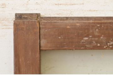 アンティーク建具　昔懐かしい雰囲気のガラス戸1枚(引き戸)(R-071983)