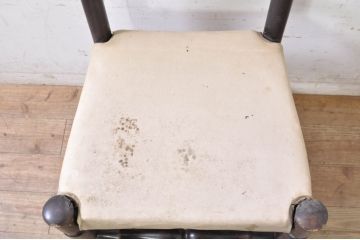 和製ビンテージ　松本民芸家具　NB型　背面・脚の曲線が素敵なラダーバックチェア(ダイニングチェア、椅子、イス、いす、ヴィンテージ)(R-071990)