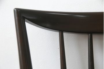 和製ビンテージ　松本民芸家具　220F型　シックな佇まいが魅力的なチェア(ダイニングチェア、板座チェア、椅子、イス、ヴィンテージ)(定価約12万円)(R-071993)