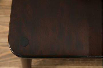 和製ビンテージ　松本民芸家具　220F型　シックな佇まいが魅力的なチェア(ダイニングチェア、板座チェア、椅子、イス、ヴィンテージ)(定価約12万円)(R-071993)