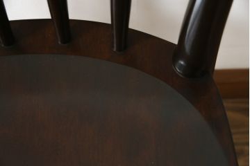 和製ビンテージ　松本民芸家具　220F型　シックな佇まいが魅力的なチェア(ダイニングチェア、板座チェア、椅子、イス、ヴィンテージ)(定価約12万円)(R-071993)