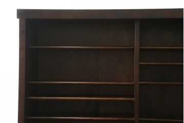 中古　星野民芸(星野民藝)　落ち着いたシックな色合いが魅力のキャビネット(水屋箪笥、食器棚、収納棚、戸棚)(R-072004)