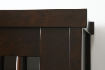 中古　星野民芸(星野民藝)　落ち着いたシックな色合いが魅力のキャビネット(水屋箪笥、食器棚、収納棚、戸棚)(R-072004)