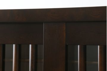 中古　星野民芸(星野民藝)　落ち着いたシックな色合いが魅力のキャビネット(水屋箪笥、食器棚、収納棚、戸棚)(R-072004)
