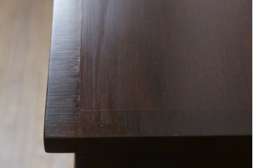 イギリスアンティーク　マホガニー材　小振りながらも機能性抜群!! コンソールテーブル型のライティングビューロー(ワークデスク、在宅用、在宅ワーク用、英国)(R-072011)