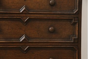 イギリスアンティーク　オーク材　落ち着いた佇まいが魅力の小振りなライティングビューロー(ワークデスク、簿記机、在宅用、在宅ワーク用、英国)(R-072016)