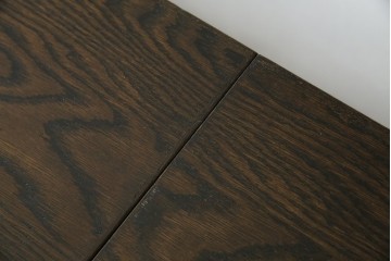 和製ヴィンテージ　職人手作り高級家具　神戸洋家具　ナラ材　和洋どちらの空間にもおすすめのシンプルなエクステンションテーブル　(R-072017)