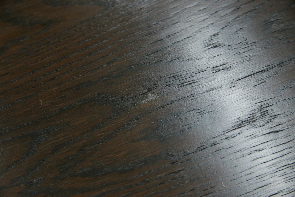 和製ヴィンテージ　職人手作り高級家具　神戸洋家具　ナラ材　和洋どちらの空間にもおすすめのシンプルなエクステンションテーブル　(R-072017)