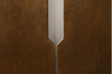 中古　ステンドグラス入りのレトロな3連衝立て(パーテーション、つい立て、間仕切り、折りたたみ)(R-072019)