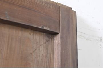 アンティーク建具　重厚で味わい深い鉄板張りの蔵戸1枚(鉄扉、玄関戸、引き戸)(R-072021)