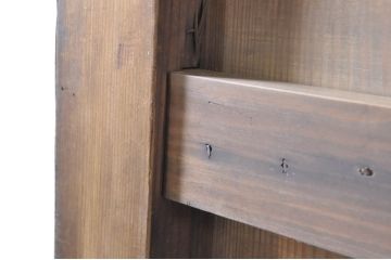 アンティーク建具　重厚で味わい深い鉄板張りの蔵戸1枚(鉄扉、玄関戸、引き戸)(R-072021)