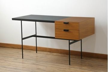 中古　美品!!　METROCS(メトロクス)　Pierre Paulin(ピエール・ポラン)　シンプルでおしゃれなデスク(片袖机、ワークデスク、在宅用、在宅ワーク用)(定価約20万円)(R-072036)