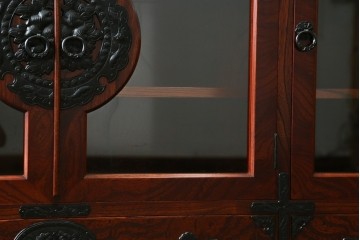 中古　岩谷堂箪笥　迫力のある杢目が魅力的なサイドボード　(R-072044)