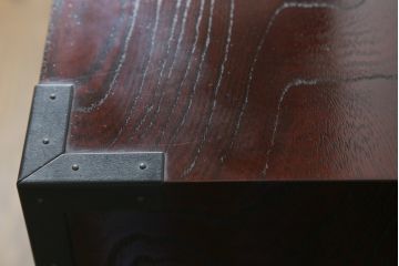 中古　美品!!　木目が美しく高級感溢れる漆塗りの仙台民芸箪笥 (衣装箪笥、和タンス、引き出し、収納たんす、整理箪笥)(定価約49万円)(R-072045)