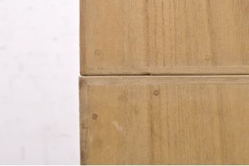 中古　国産　広島・府中家具　職人手造り　上品な意匠金具が目を引く総桐洋服タンス(ワードローブ、総桐箪笥、総桐たんす、衣装箪笥、引き出し)(R-072047)