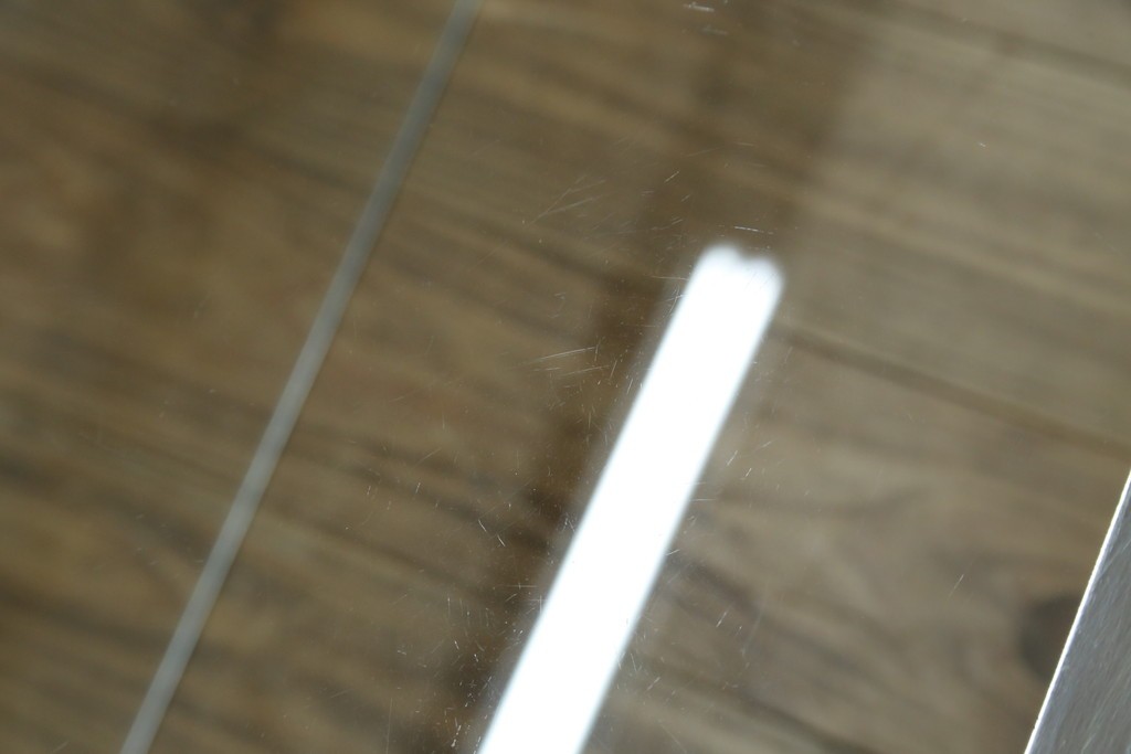 イタリアヴィンテージ　Gallotti&Radice(ガロッティ&ラディス)　シンプルでモダンなデザインのガラスネストテーブル　(R-072053)