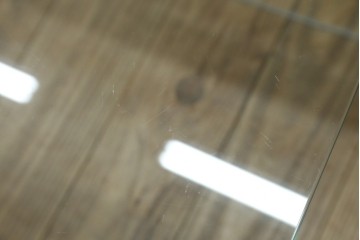 イタリアヴィンテージ　Gallotti&Radice(ガロッティ&ラディス)　シンプルでモダンなデザインのガラスネストテーブル　(R-072053)