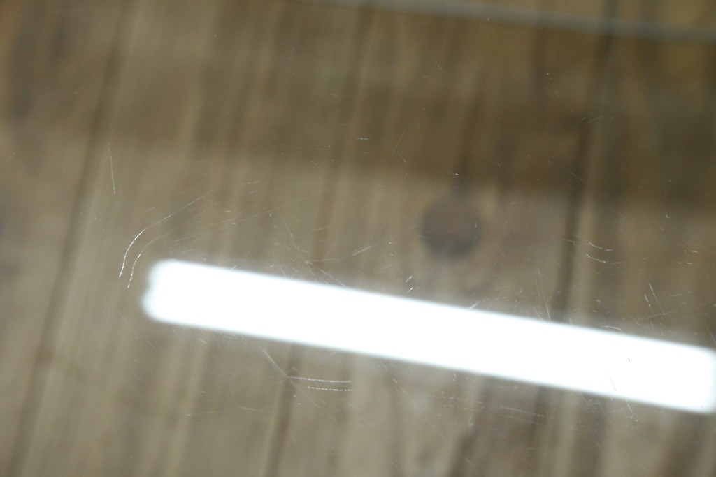 イタリアヴィンテージ　Gallotti&Radice(ガロッティ&ラディス)　シンプルでモダンなデザインのガラスネストテーブル　(R-072053)