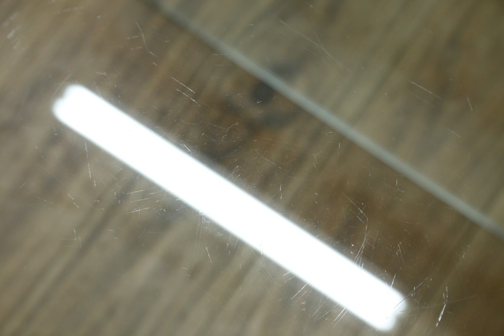 イタリアヴィンテージ　Gallotti&Radice(ガロッティ&ラディス)　シンプルでモダンなデザインのガラスネストテーブル　(R-072053)