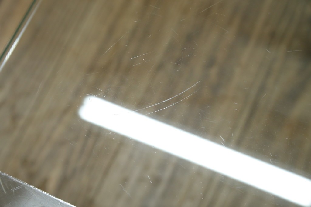 イタリアヴィンテージ　Gallotti&Radice(ガロッティ&ラディス)　シンプルでモダンなデザインのガラスネストテーブル　(R-072053)