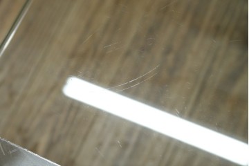 イタリアヴィンテージ　Gallotti&Radice(ガロッティ&ラディス)　シンプルでモダンなデザインのガラスネストテーブル　(R-072053)