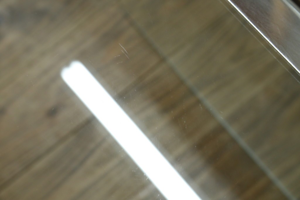 イタリアヴィンテージ　Gallotti&Radice(ガロッティ&ラディス)　シンプルでモダンなデザインのガラスネストテーブル　(R-072053)