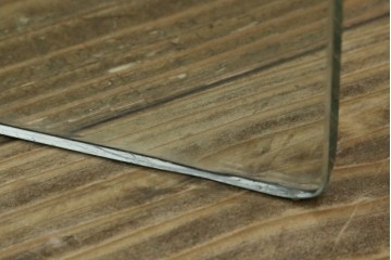 イタリアヴィンテージ　Gallotti&Radice(ガロッティ&ラディス)　シンプルでモダンなデザインのガラスネストテーブル　(R-072053)