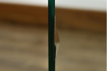 イタリアヴィンテージ　Gallotti&Radice(ガロッティ&ラディス)　シンプルでモダンなデザインのガラスネストテーブル　(R-072053)