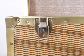イギリスビンテージ　Union Trunk　存在感抜群のおしゃれな舟トランク(船トランク、収納ボックス、ディスプレイ、収納箱、センターテーブル、ローテーブル、店舗什器、英国、ヴィンテージ)(R-072054)
