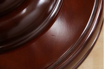 和製ビンテージ　カリモク(karimoku)　シックな色合いと品のある佇まいが魅力のポールハンガー(コートハンガー、帽子掛け、店舗什器、ヴィンテージ)(R-072056)