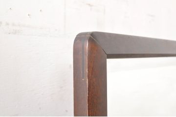 和製ビンテージ　北海道民芸家具　シックな色合いが上品な印象のスタンドミラー(鏡、姿見、ヴィンテージ)(R-072057)