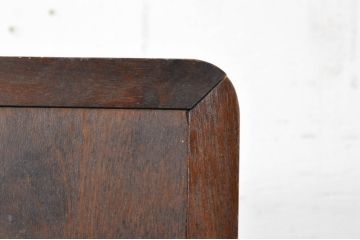 和製ビンテージ　北海道民芸家具　シックな色合いが上品な印象のスタンドミラー(鏡、姿見、ヴィンテージ)(R-072057)