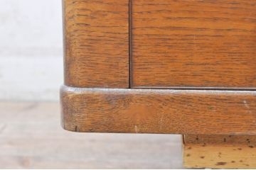 和製アンティーク　高級品!!　希少!!　指物工芸家具　珍しいキハダ材!上品な佇まいの長火鉢(囲炉裏、木製火鉢)(R-072059)