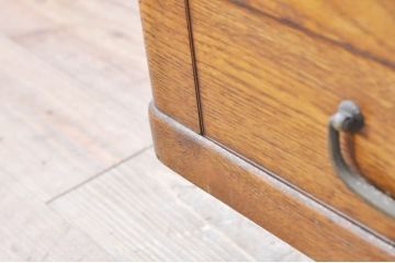 和製アンティーク　高級品!!　希少!!　指物工芸家具　珍しいキハダ材!上品な佇まいの長火鉢(囲炉裏、木製火鉢)(R-072059)