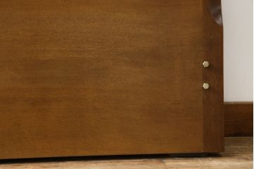 中古　カリモク家具(karimoku)　domani(ドマーニ)　シンプルなデザインが使いやすいすのこ付きベッドフレーム(セミダブル)(R-072069)