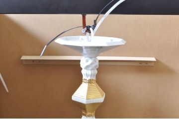 中古　極美品　Lladro(リヤドロ)　Belle de Nuit(ベル・ドュ・ニュイ)　ポーセリンシーリングランプ　2018年製　エレガントな空間を演出するシャンデリア12灯(吊り下げ型磁器、吊り下げ照明、天井照明)(定価約225万円)(R-072070)