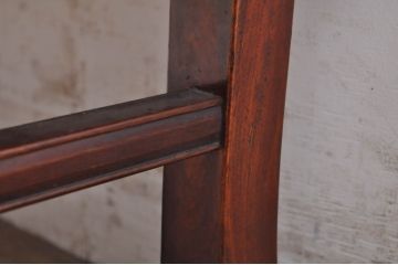 和製アンティーク　上手物!!　総栃(トチ)材1枚板　漆塗り　折り畳み　趣のある佇まいに懐かしさを感じる厚みのある天板の角型ちゃぶ台(座卓、ローテーブル、センターテーブル、折りたたみテーブル)(R-072072)