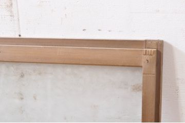 アンティーク建具　落ち着いた和の空間を演出する透かし彫り入りガラス窓2枚セット(引き戸、ガラス戸)(R-072083)