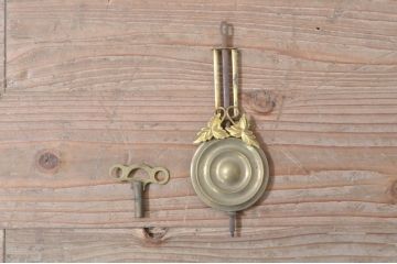和製アンティーク　愛知県時計製造共同組合(AICHIKEN　CLOCK-MAKERS'　UNION'S　MARK)　REGULATOR　年月を重ねた趣溢れるレトロな掛け時計(八角時計、柱時計、古時計、振り子時計)(R-072087)